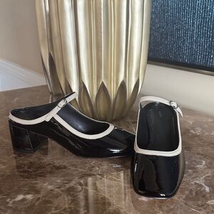 Elegant Black and Cream Women's Shoes Anthropologie